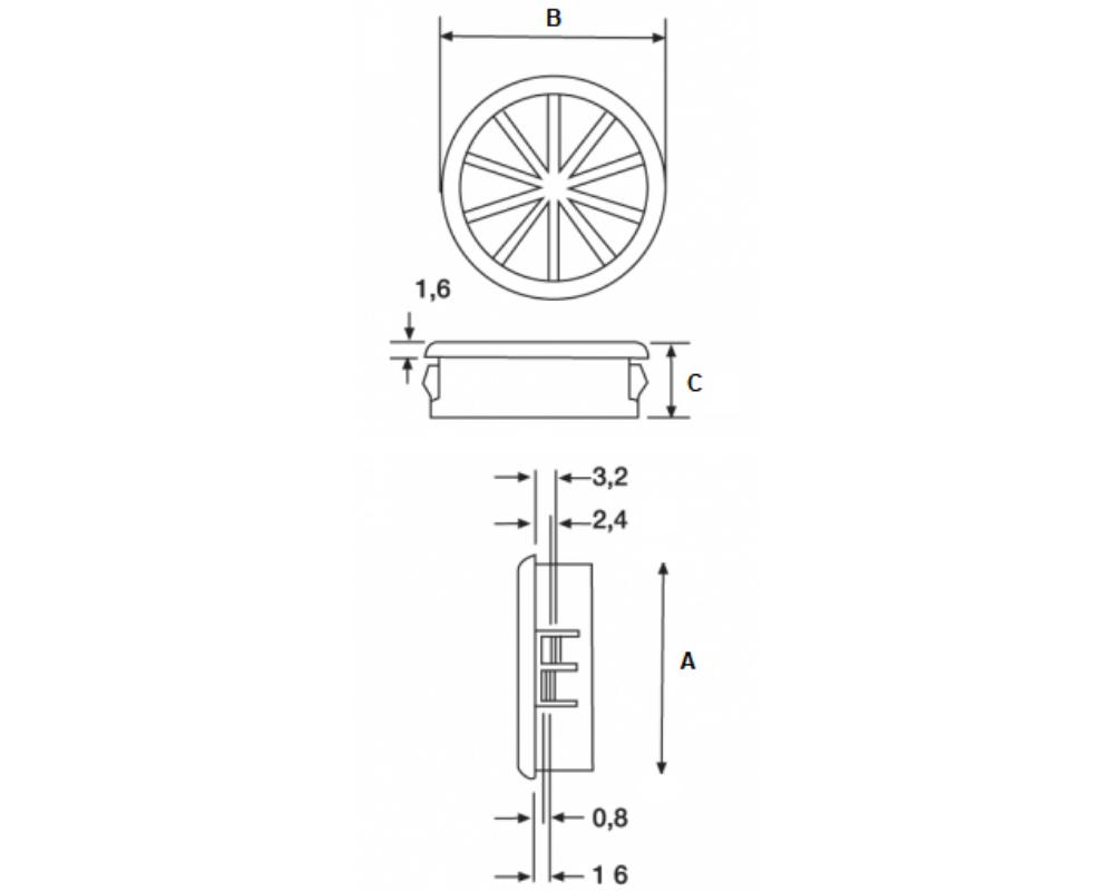 Plano técnico referencia 357