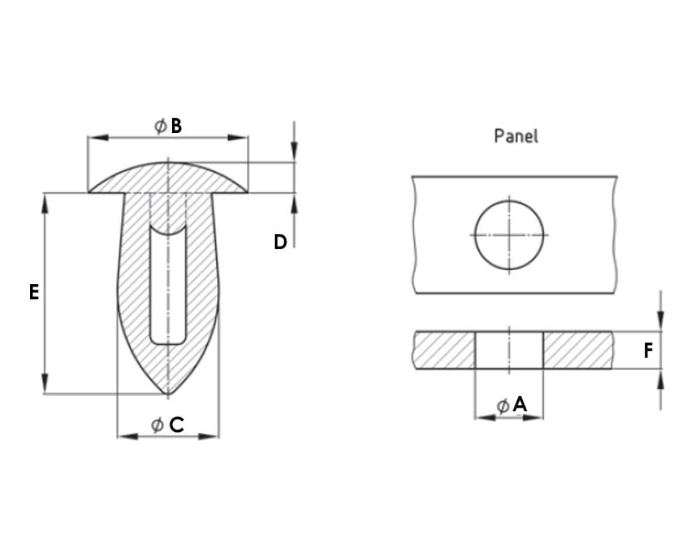 Plano técnico referencia 35V