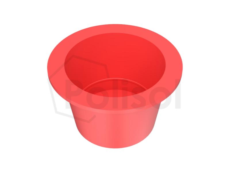 Tapón cónico rojo