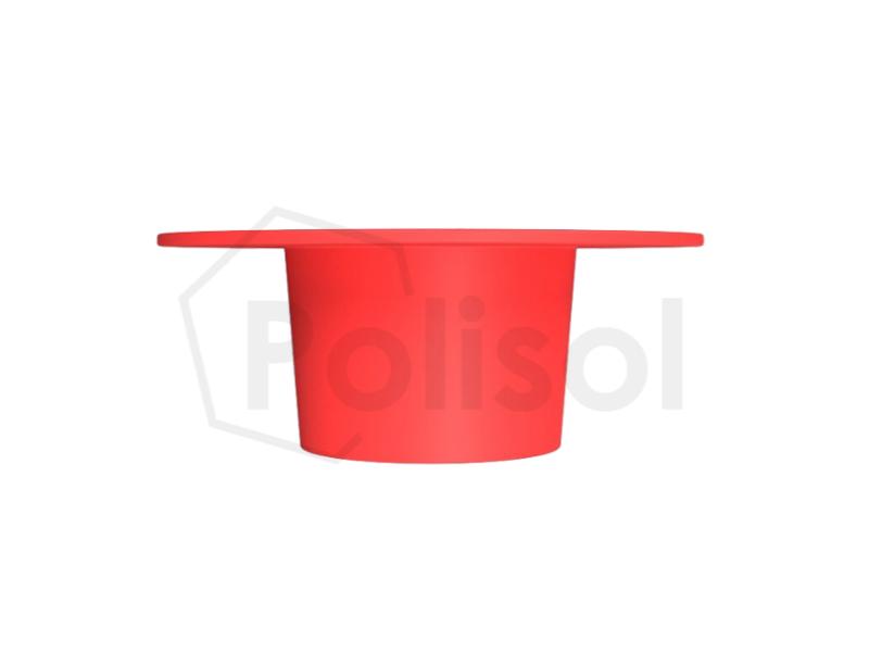 Tapón cónico rojo de valona ancha