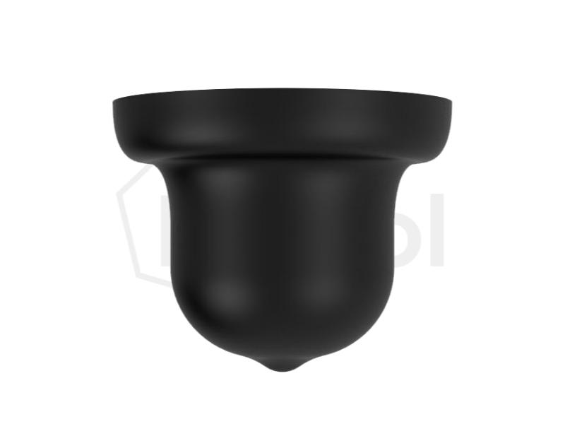 Tapón de vinilo flexible color negro
