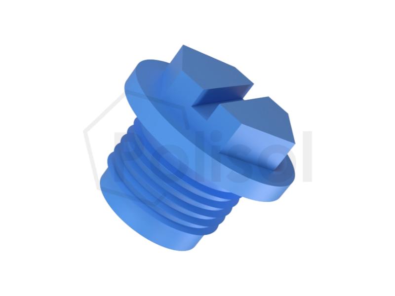 Tapón roscado azul UNF