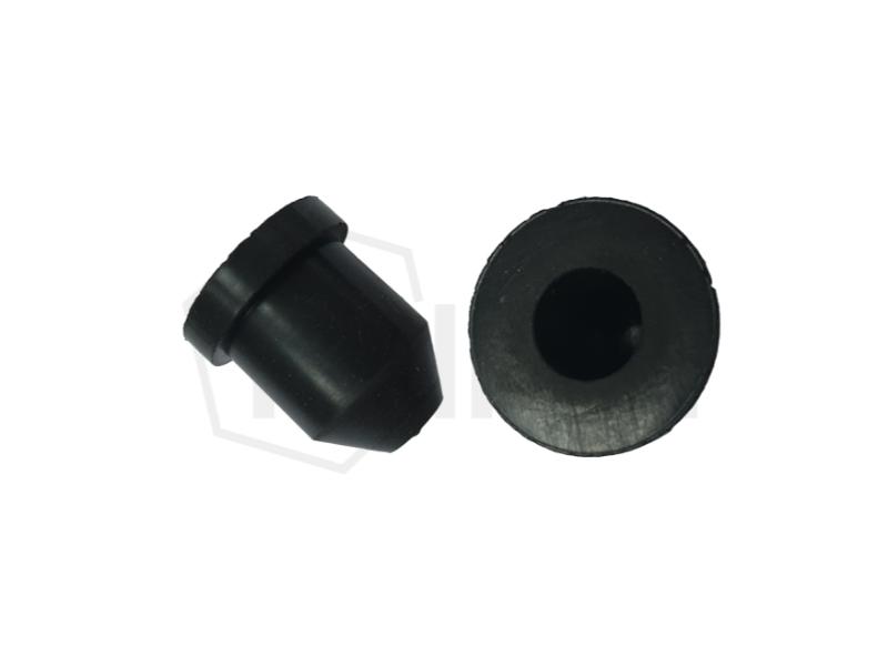 Tapón de EPDM recto con reborde hueco