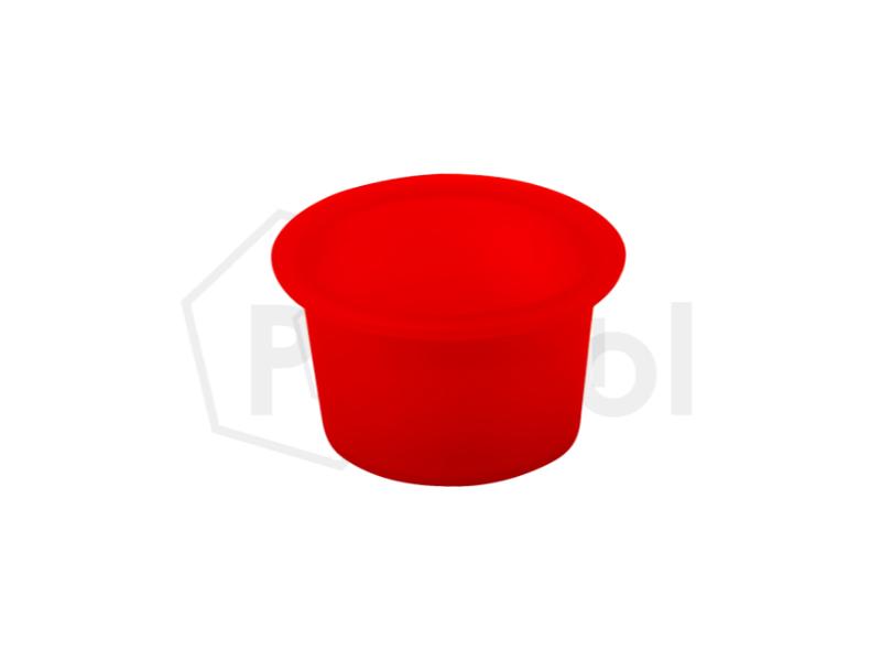 Tapón cónico de silicona color rojo shore 70 A
