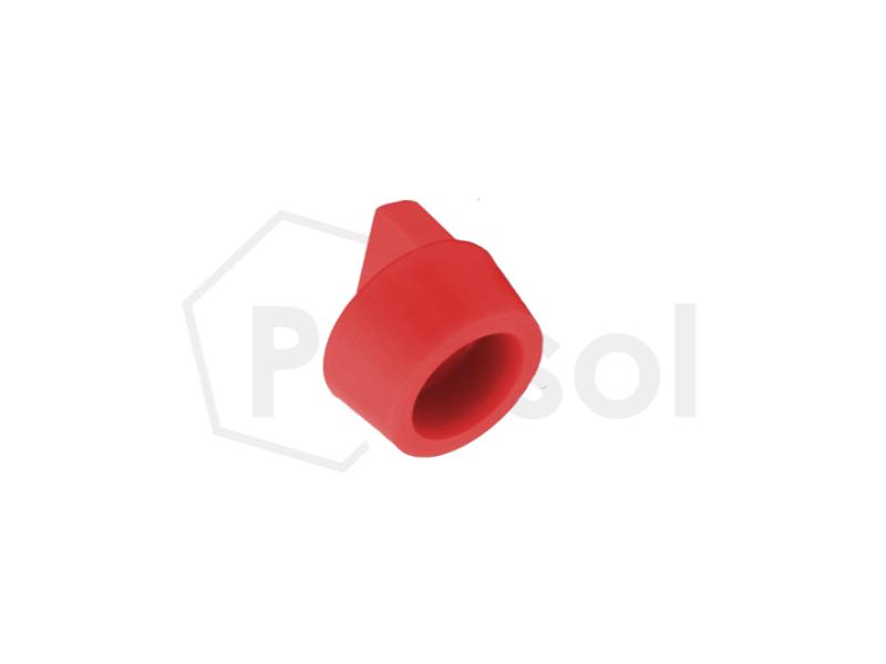 Tapón cónico de silicona con tirador