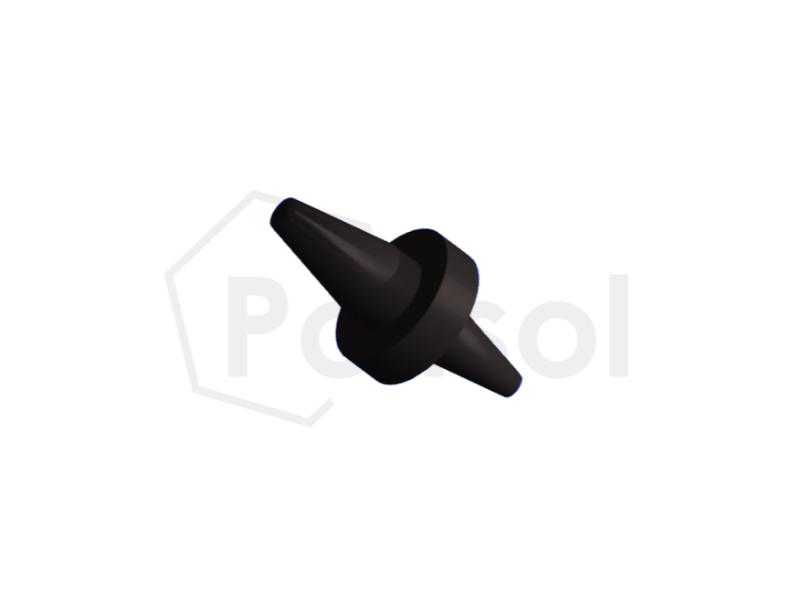 Tapón de EPDM cónico doble con valona