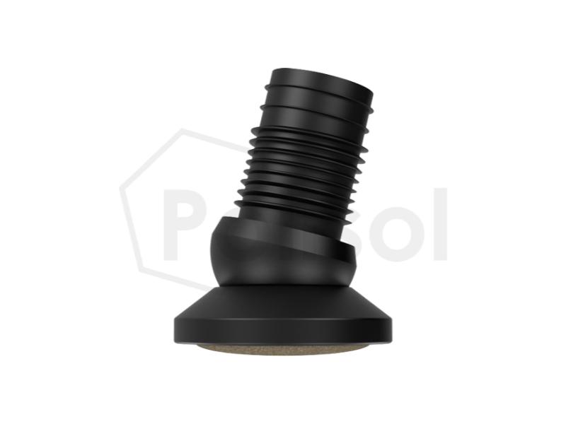 Pie articulado con base de Fieltro