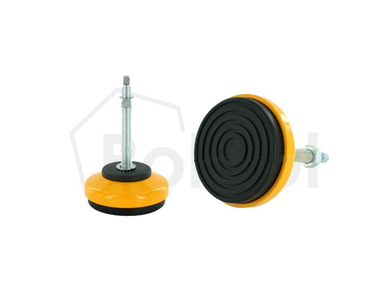 Antivibración con base de acero amarillo