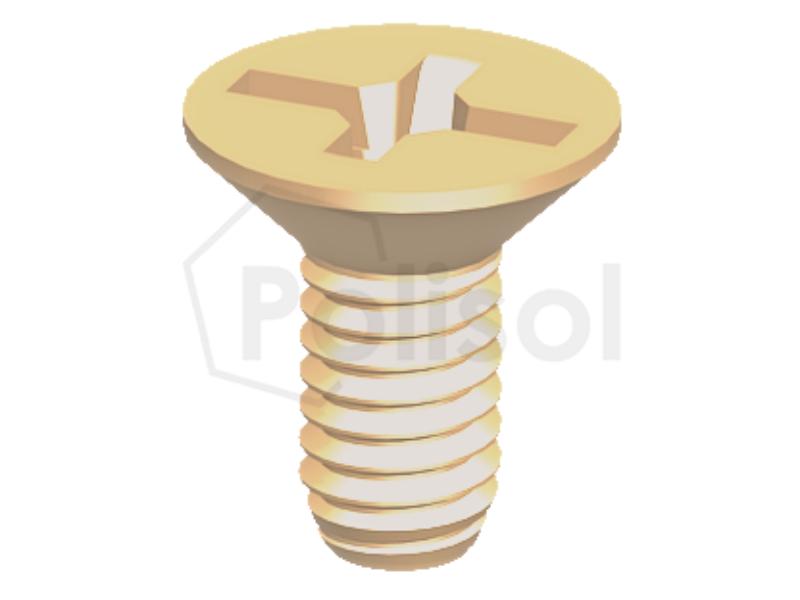 Tornillo cabeza avellanada cruz