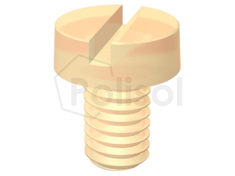Tornillo cabeza redonda plana