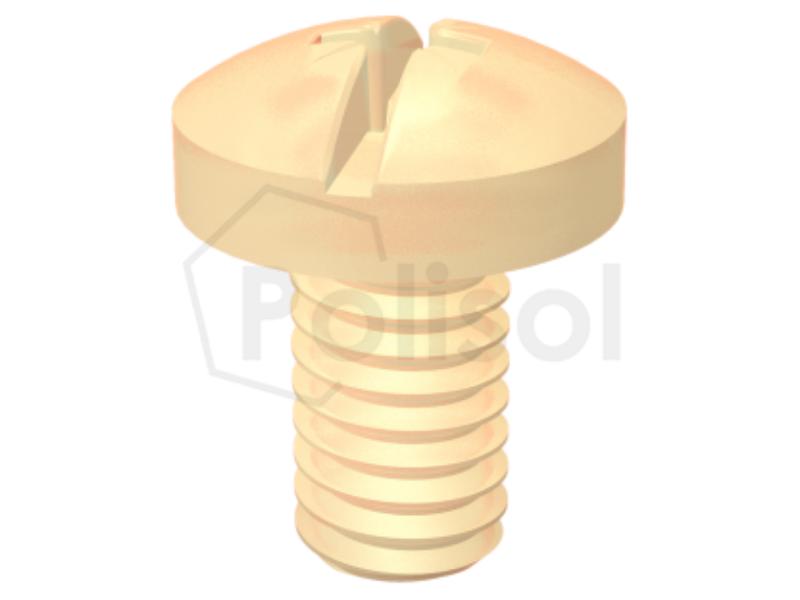 Tornillo cabeza tipo lente